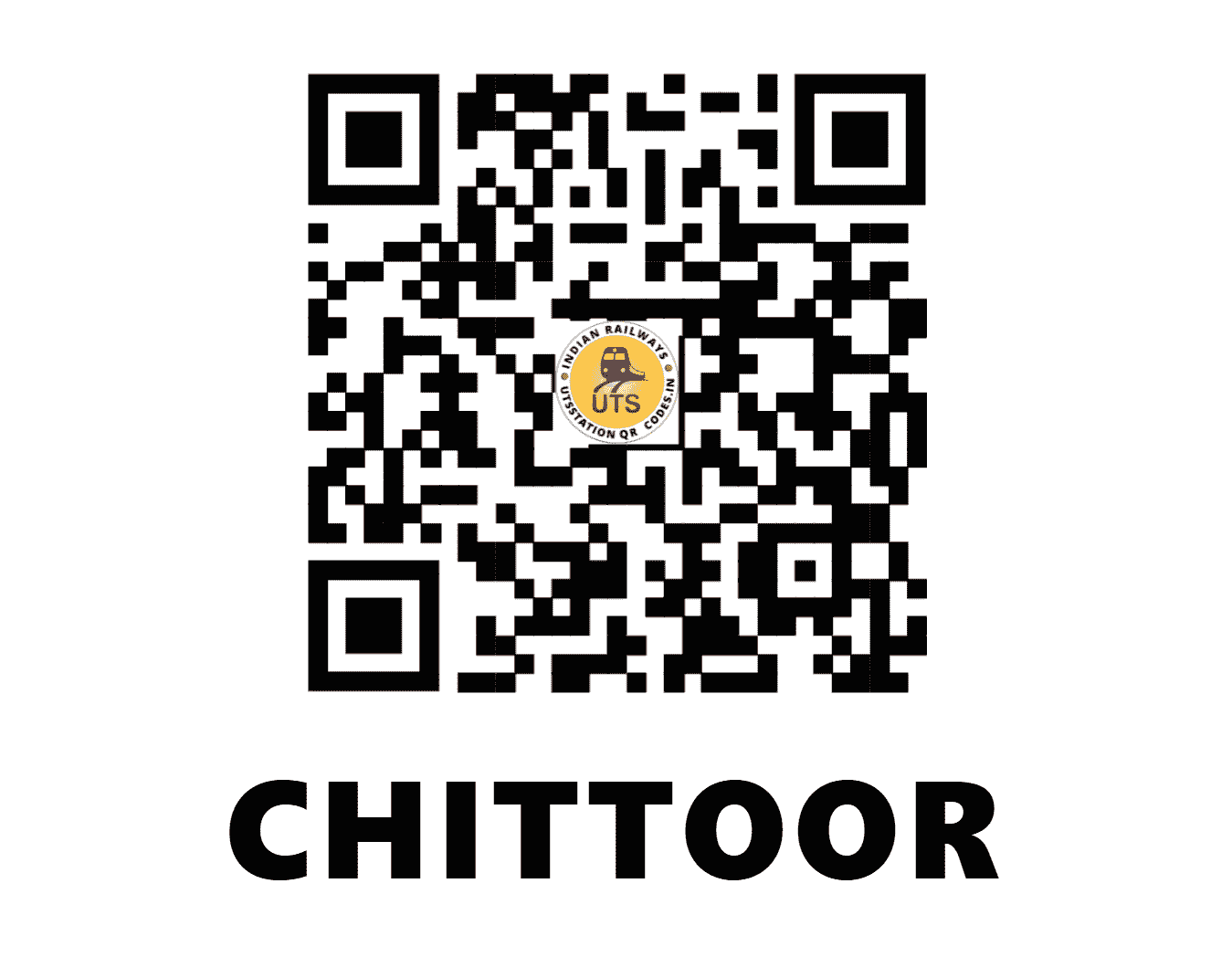UTS QR Code for CHITTOOR - CTO - SC (ANDHRA PRADESH)